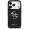 iPhone 17 Pro Guess Grained Big 4G & Classic Logo fekete tok thumbnail