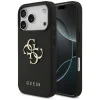 iPhone 17 Pro Guess Grained Big 4G & Classic Logo fekete tok