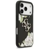 iPhone 17 Pro Case Guess Grained Roses & Big 4G Logo fekete tok thumbnail