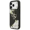 iPhone 17 Pro Case Guess Grained Roses & Big 4G Logo fekete tok thumbnail