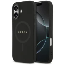 iPhone 17 Guess Saffiano Classic Logo MagSafe fekete tok