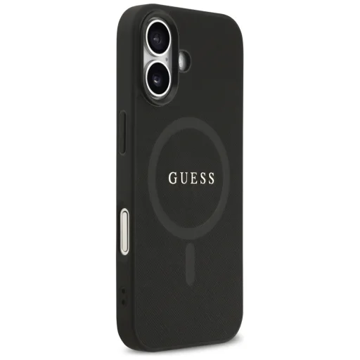 iPhone 17 Guess Saffiano Classic Logo MagSafe fekete tok - 4