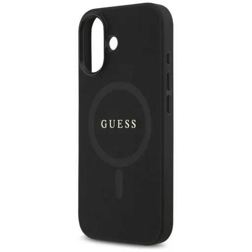 iPhone 17 Guess Saffiano Classic Logo MagSafe fekete tok - 6