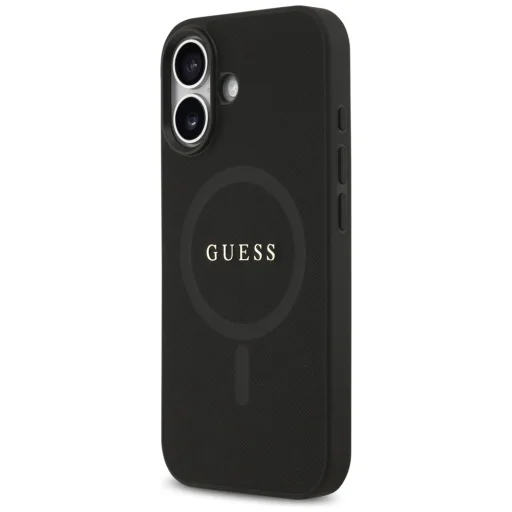 iPhone 17 Guess Saffiano Classic Logo MagSafe fekete tok - 2