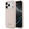 iPhone 17 Pro Guess Silicone Script Metal Logo MagSafe tok rózsaszín thumbnail