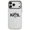 iPhone 17 Pro Max Karl Lagerfeld IML Choupette Sketch Logo MagSafe átlátszó tok - 3