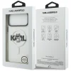 iPhone 17 Pro Max Karl Lagerfeld IML Choupette Sketch Logo MagSafe átlátszó tok - 8