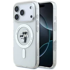 iPhone 17 Pro Karl Lagerfeld IML Karl Choupette Glitter MagSafe tok átlátszó