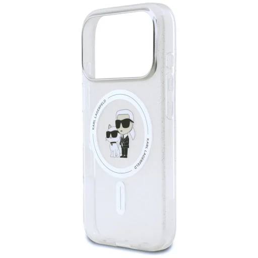 iPhone 17 Pro Karl Lagerfeld IML Karl Choupette Glitter MagSafe tok átlátszó - 6