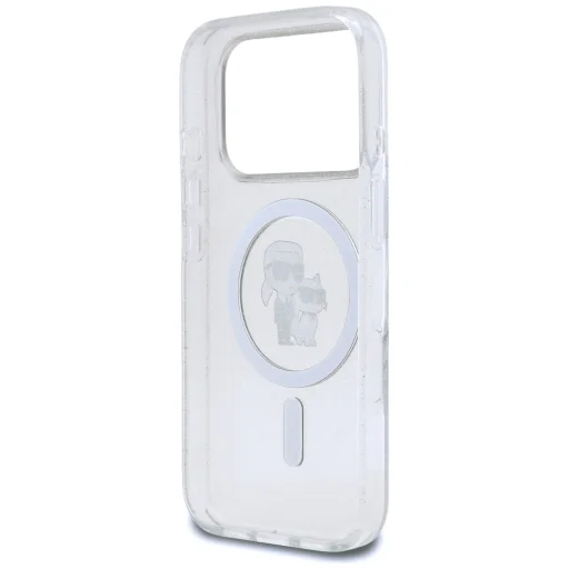 iPhone 17 Pro Karl Lagerfeld IML Karl Choupette Glitter MagSafe tok átlátszó - 7