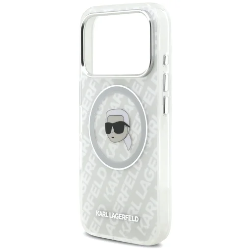 iPhone 17 Pro Karl Lagerfeld IML Karl Head Logo MagSafe szürke tok - 6