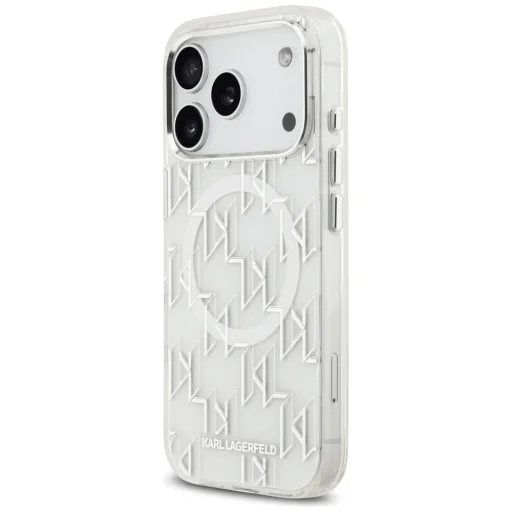 iPhone 17 Pro Karl Lagerfeld IML KL Monogram MagSafe tok fehér - 2