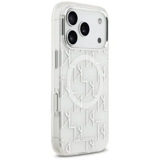 iPhone 17 Pro Karl Lagerfeld IML KL Monogram MagSafe tok fehér - 4