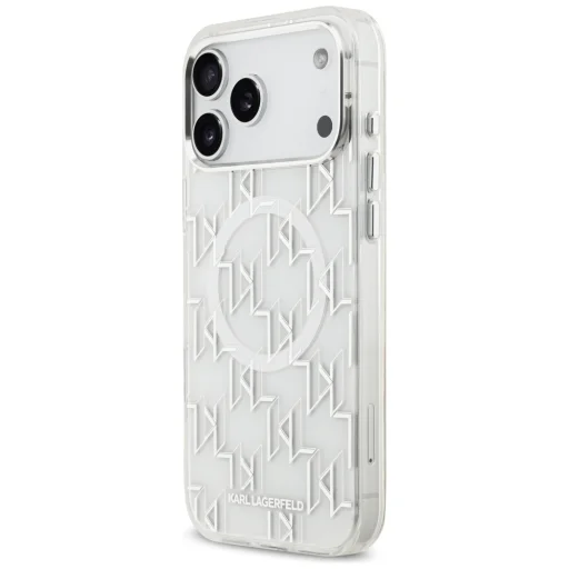 iPhone 17 Pro Max Karl Lagerfeld IML KL Monogram MagSafe tok fehér - 2