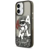 iPhone 17 Karl Lagerfeld Liquid Glitter Choupette Logo MagSafe fekete tok thumbnail