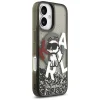 iPhone 17 Karl Lagerfeld Liquid Glitter Choupette Logo MagSafe fekete tok thumbnail