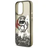 iPhone 17 Karl Lagerfeld Liquid Glitter Choupette Logo MagSafe fekete tok thumbnail