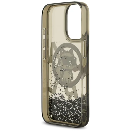 iPhone 17 Karl Lagerfeld Liquid Glitter Choupette Logo MagSafe fekete tok - 7
