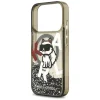 iPhone 17 Pro Karl Lagerfeld Liquid Glitter Choupette Logo MagSafe fekete tok thumbnail