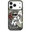 iPhone 17 Pro Karl Lagerfeld Liquid Glitter Choupette Logo MagSafe fekete tok thumbnail