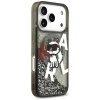 iPhone 17 Pro Karl Lagerfeld Liquid Glitter Choupette Logo MagSafe fekete tok thumbnail