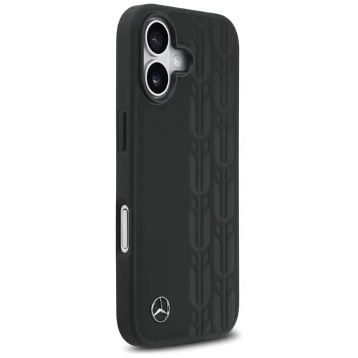 iPhone 17 Mercedes bőr Laurel Leaves tok fekete - 4