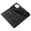 Samsung Galaxy A07 mágneses PU bőr fliptok kártyatartóval fekete Alphajack thumbnail