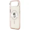 iPhone 17 Air Karl Lagerfeld - IML MagSafe Sketch Logo - Pink Choupette tok - 3