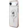 iPhone 17 Air Karl Lagerfeld - IML MagSafe Sketch Logo - Pink Choupette tok - 5