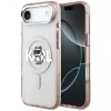 iPhone 17 Air Karl Lagerfeld - IML MagSafe Sketch Logo - Pink Choupette tok