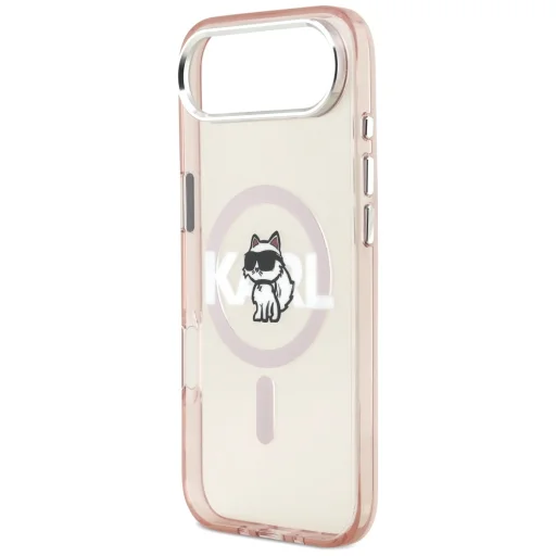 iPhone 17 Air Karl Lagerfeld - IML MagSafe Sketch Logo - Pink Choupette tok - 3
