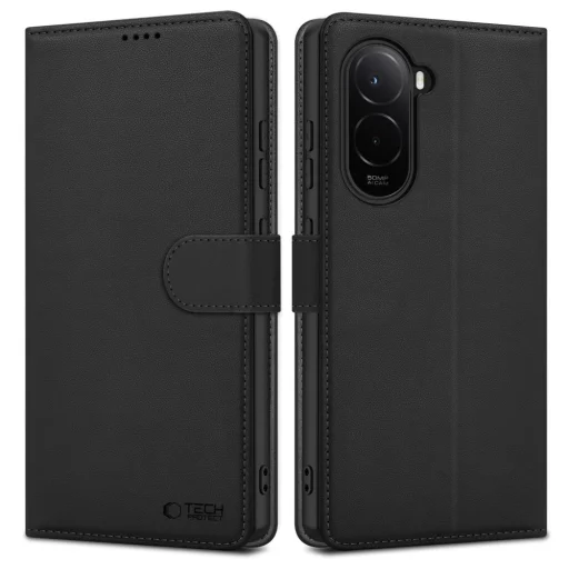 Xiaomi Poco M7 Fekete Wallet tok - 1