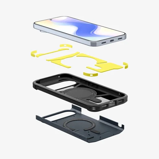 Google Pixel 10 Pro XL Metal Slate Spigen Tough Armor MagSafe tok - 7