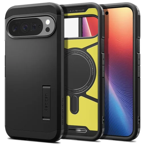 Google Pixel 10 Pro XL Fekete Spigen Tough Armor MagSafe tok - 1