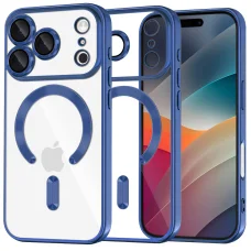 Apple iPhone 17 Pro Deep Blue Techsuit - Luxury Crystal MagSafe tok