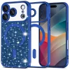 iPhone 17 Pro Deep Blue Techsuit - Luxury Glitter MagSafe tok thumbnail