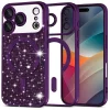 iPhone 17 Pro Max Techsuit Luxury Glitter MagSafe - Deep Purple tok thumbnail