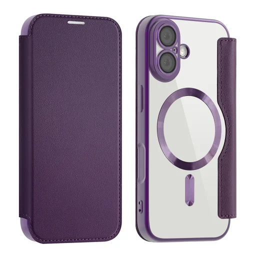 iPhone 17 Techsuit SmartMag Book Case - Lila tok - 2