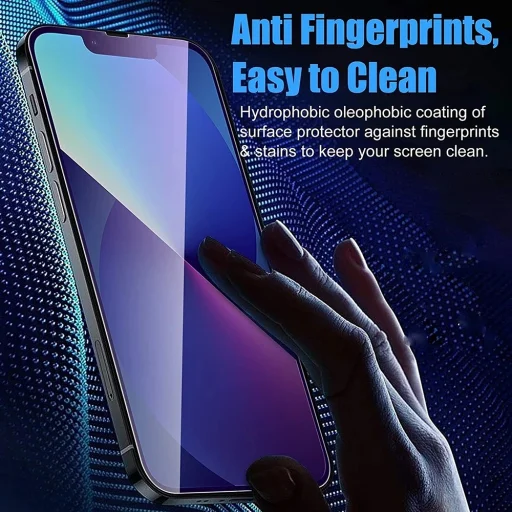 iPhone 17 Air Fekete ANANK 2.5D 5X megerősített ujjlenyomat-mentes képernyővédő üvegfólia - 5