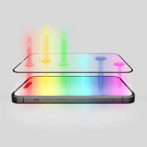 iPhone 17 Air Fekete ANANK 2.5D 5X megerősített ujjlenyomat-mentes képernyővédő üvegfólia - 4