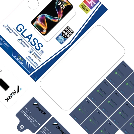 iPhone 17 Pro Max Fekete ANANK 2.5D 5X Erősített Teljes Üveg Képernyővédő üvegfólia - 5