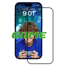 iPhone 17 ANANK - 2.5D 5X Megerősített Ujjlenyomat-ellenálló Képernyővédő - Fekete üvegfólia