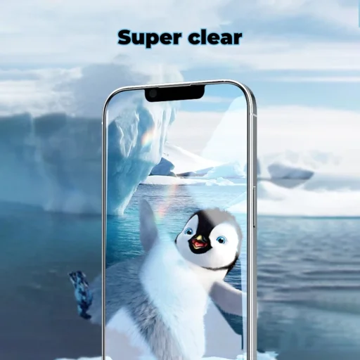 iPhone 17 ANANK - 2.5D 5X Megerősített Ujjlenyomat-ellenálló Képernyővédő - Fekete üvegfólia - 5