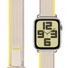 OBAL:ME Textil szíj Apple Watch 42-49mm M-L Bézs/Sárga, thumbnail