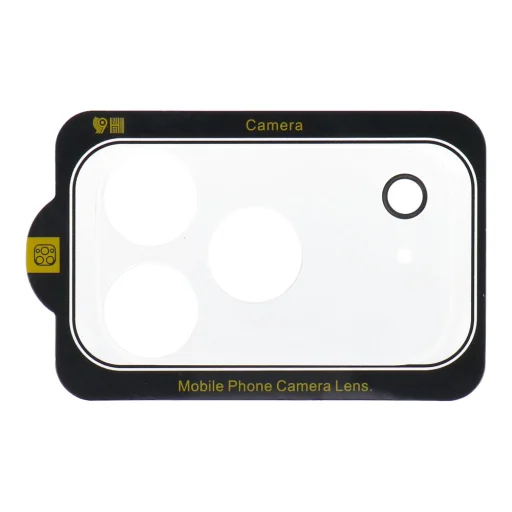 iPhone 17 Pro 5D Teljes Ragasztásos Kamera Üvegfólia - Átlátszó - 1