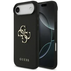 iPhone Air Guess Grained Big 4G & Classic Logo fekete tok