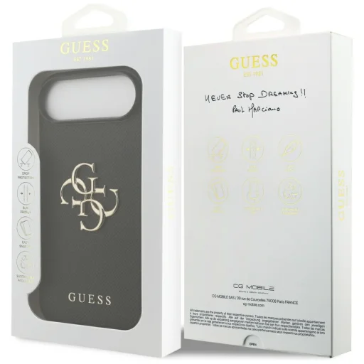 iPhone Air Guess Grained Big 4G & Classic Logo fekete tok - 8