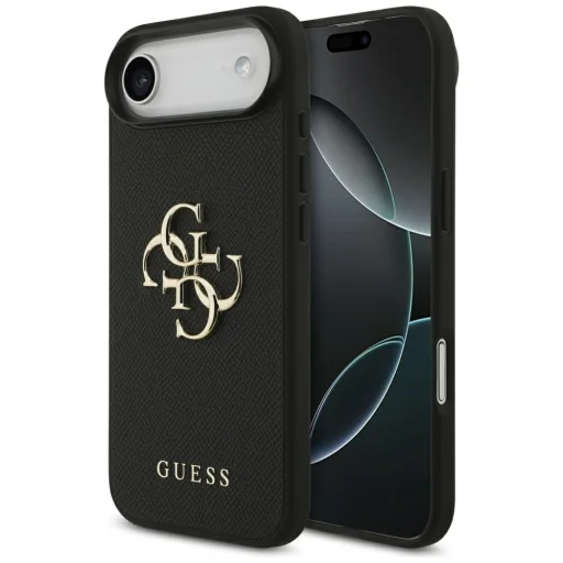 iPhone Air Guess Grained Big 4G & Classic Logo fekete tok - 1