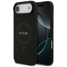 iPhone 17 Air Guess Saffiano Classic Logo MagSafe fekete tok