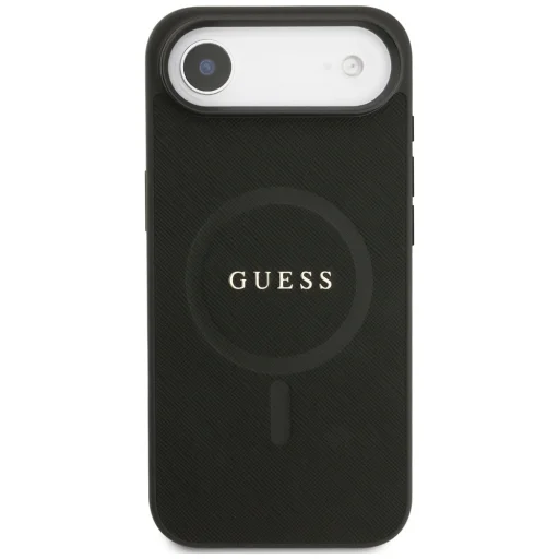 iPhone 17 Air Guess Saffiano Classic Logo MagSafe fekete tok - 3